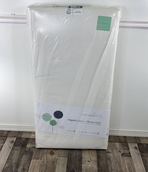 used Naturepedic Classic 150 Seamless 2-stage Organic Baby & Toddler Mattress