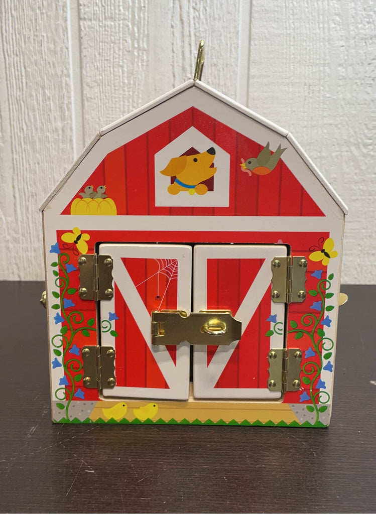 Melissa & Doug Wooden Latches Barn