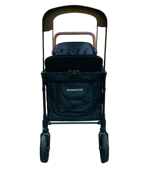 secondhand Wonderfold W4 Luxe Quad Stroller Wagon, Volcanic Black, 2023