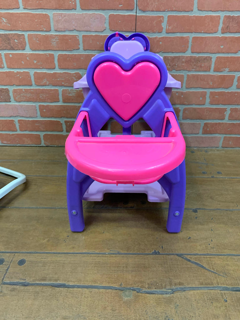 American Plastic Toys Doll Changing Table With Highchair