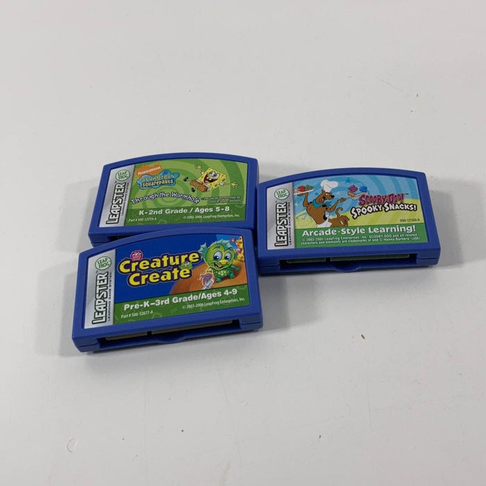 used BUNDLE Leap Frog Leapster Game Cartridges