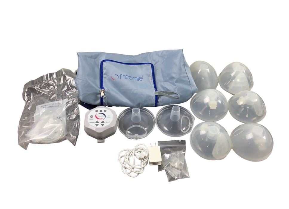 used Freemie Liberty Double Electric Breast Pump, and Accessories