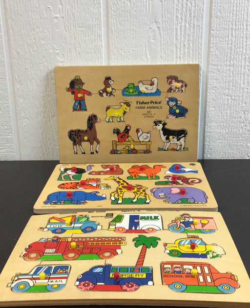 used BUNDLE Wooden Puzzles