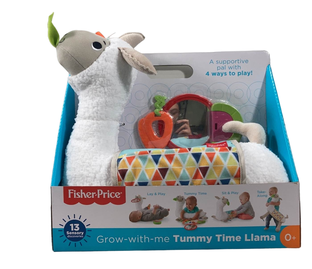 Baby Toys 6-12 Months Fisher-Price Grow-with-Me Llama Plush Baby