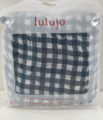 used Lulujo Muslin Change Pad Cover, Navy Gingham