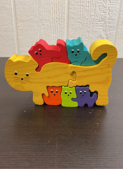 secondhand Wooden Animal Blocks, -Handmade