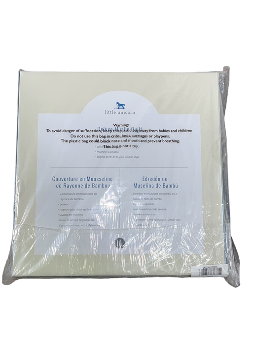 Shop Little Unicorn Deluxe Muslin Quilted Throw, Rainbow at GoodBuy Gear