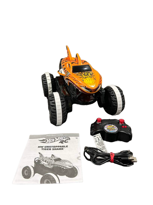 used Hot Wheels RC Monster Truck Unstoppable Tiger Shark