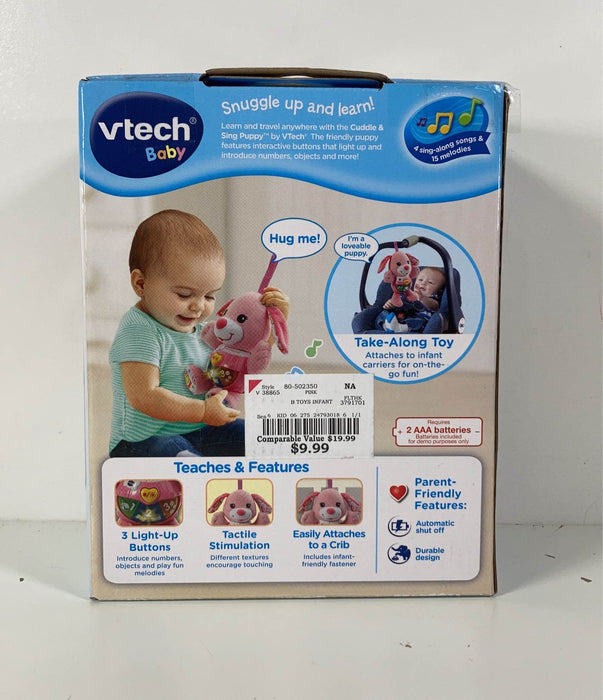 secondhand VTech Baby Cuddle And Sing Puppy, -pink