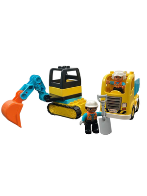 Lego duplo town truck & tracked excavator sales