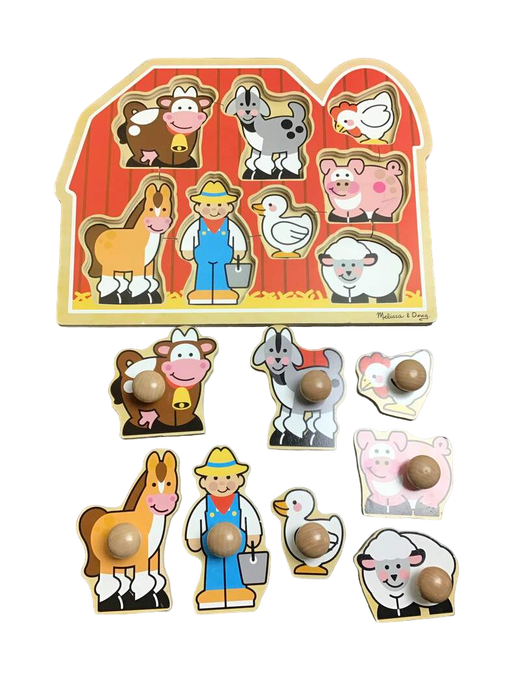 used Melissa & Doug Jumbo Knob Puzzle