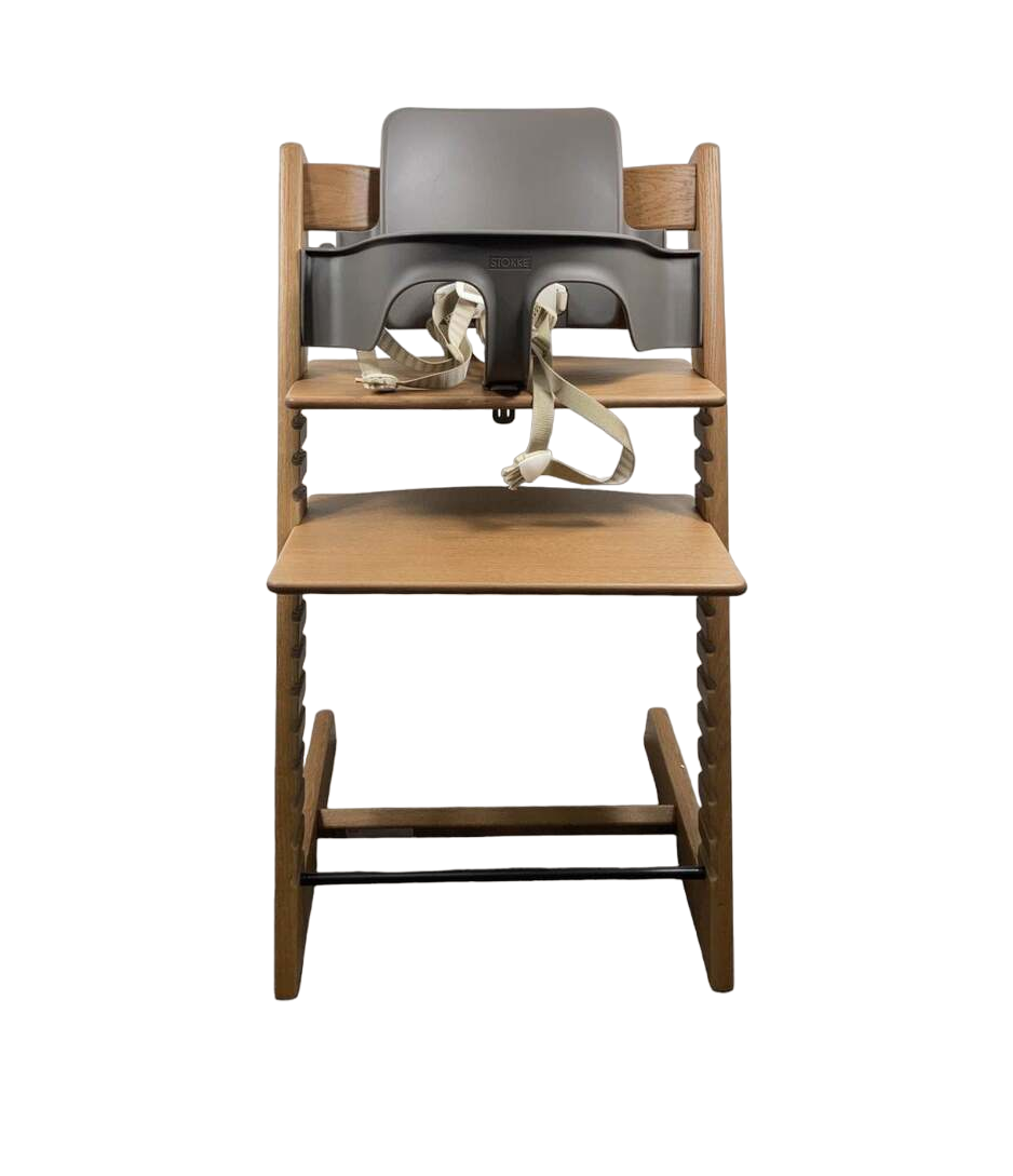 stokke oak brown tripp trapp Stokke Tripp Trapp High Chair With Baby Set, Oak Brown