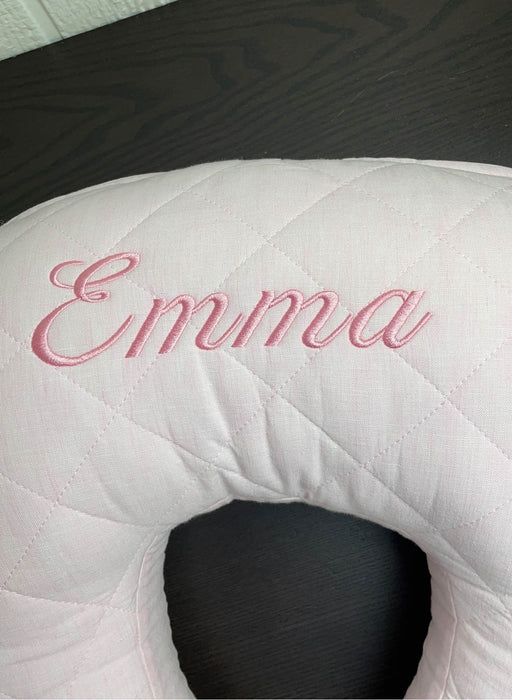 secondhand Pottery Barn Kids Boppy Nursing Pillow, Personalized “Emma”