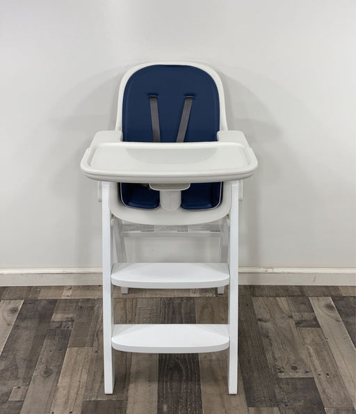 secondhand OXO Tot Sprout High Chair, Navy/White