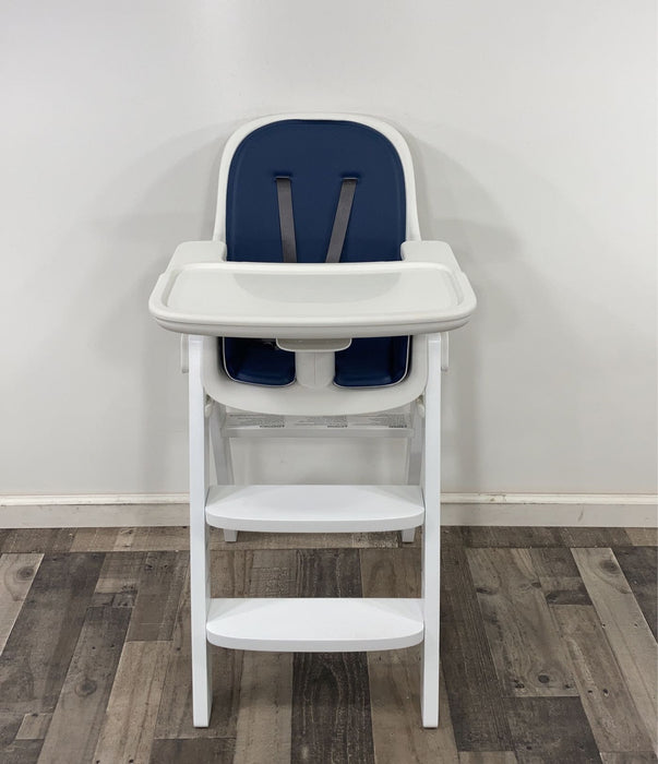 secondhand OXO Tot Sprout High Chair, Navy/White