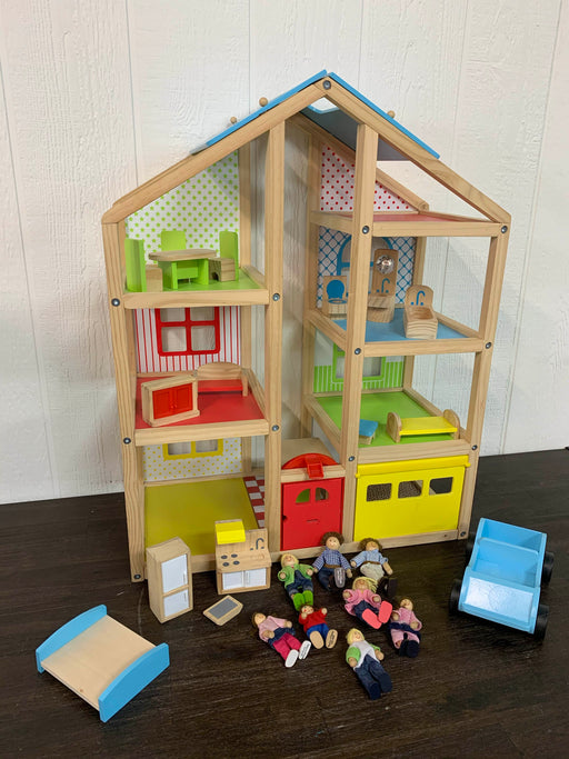 secondhand Melissa & Doug Hi Rise Dollhouse