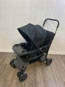 used Joovy Caboose Too Graphite Sit and Stand Double Stroller, 2021, Black