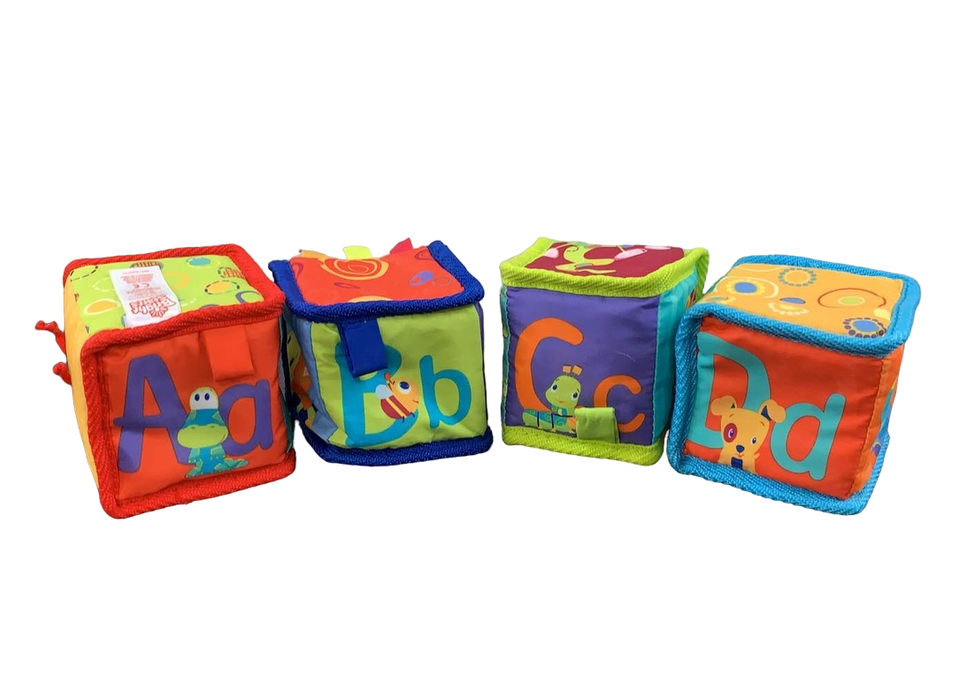 secondhand Bright Starts Grab N Stack Soft Blocks