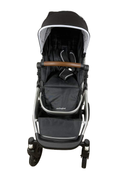 secondhand Mockingbird Single to Double Stroller, 2022, Silver with Penny Leather, Watercolor Drops, Black