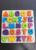 used B. toys Wooden Alphabet Puzzle