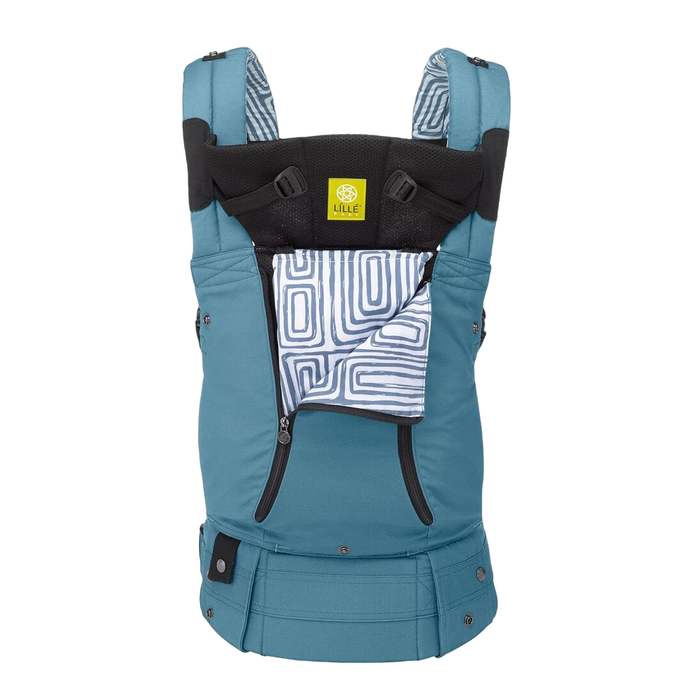 Lillebaby Serenity All Seasons Multi-Position Baby Carrier, Tiled Bluestone