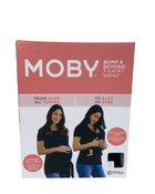 used Moby Bump & Beyond T-Shirt Wrap Baby Carrier, XX Large, Size 5, Black