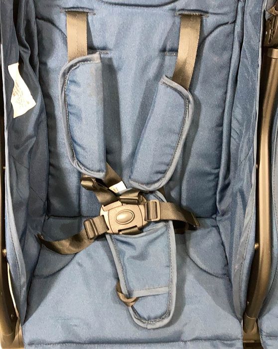 Mompush Lithe Double Stroller, 2022, Navy