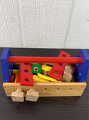 secondhand Melissa & Doug Take-Along Tool Kit Wooden Toy