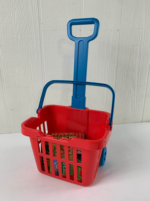 used Melissa & Doug Fill And Roll Grocery Basket Set