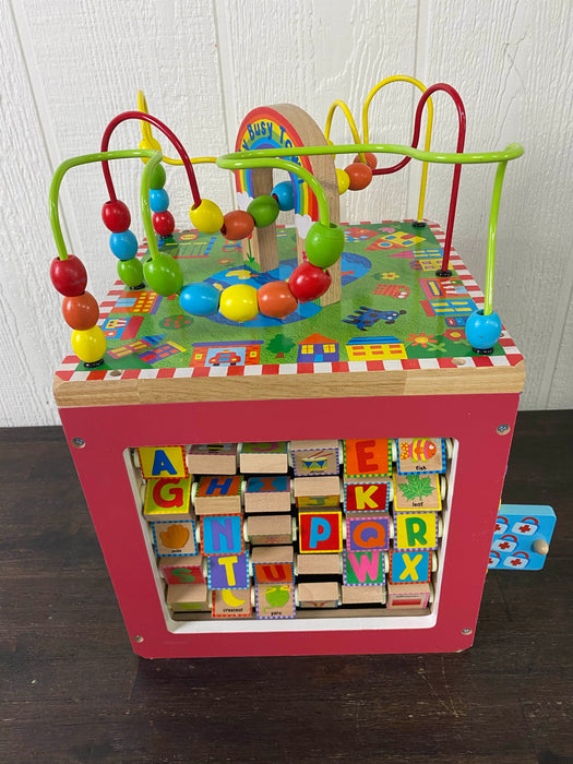 secondhand ALEX Toys Discover My Busy Town Wooden Activity Cube