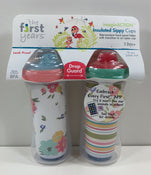 used The First Years Insulated Sippy Cups, 2pk