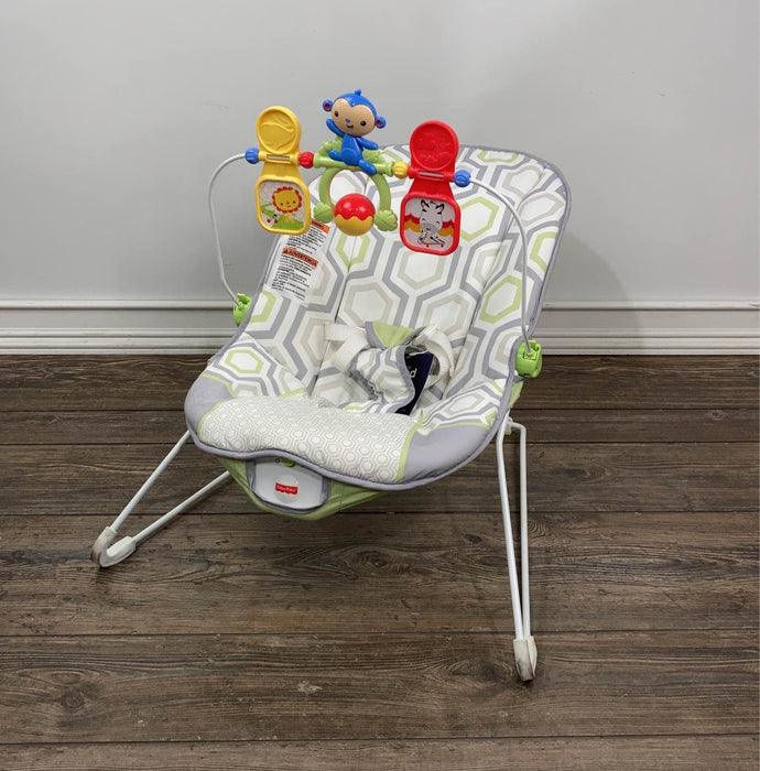 used Fisher Price Baby Bouncer, Geo Meadow