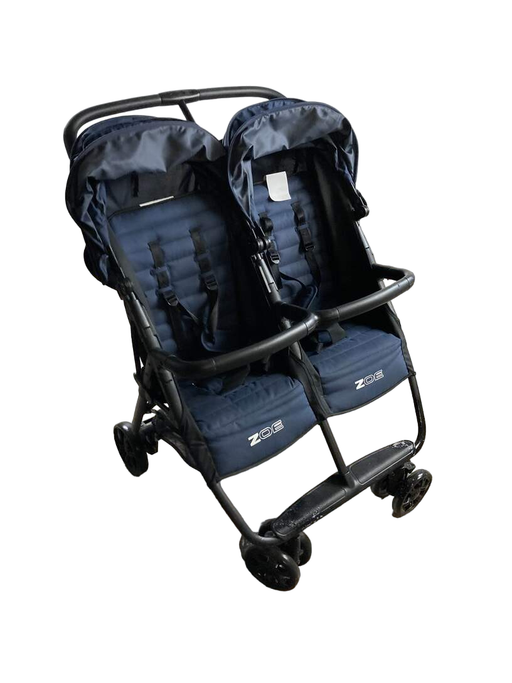 used Zoe Twin+ XL2 Stroller, Luxe Navy Blue