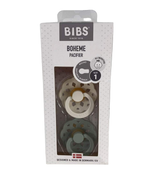 Shop BIBS Boheme Natural Rubber Pacifier 2 Pack, Ivory/Sage, Size 1 (0+ months) at GoodBuy Gear