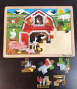 used BUNDLE Melissa & Doug Wooden Puzzles