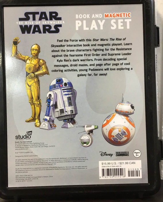 secondhand Star Wars Book And Magnetic Play Set