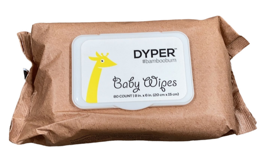 used DYPER Baby Wipes, 80 Count