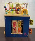 secondhand B. toys Zany Zoo Wooden Activity Cube