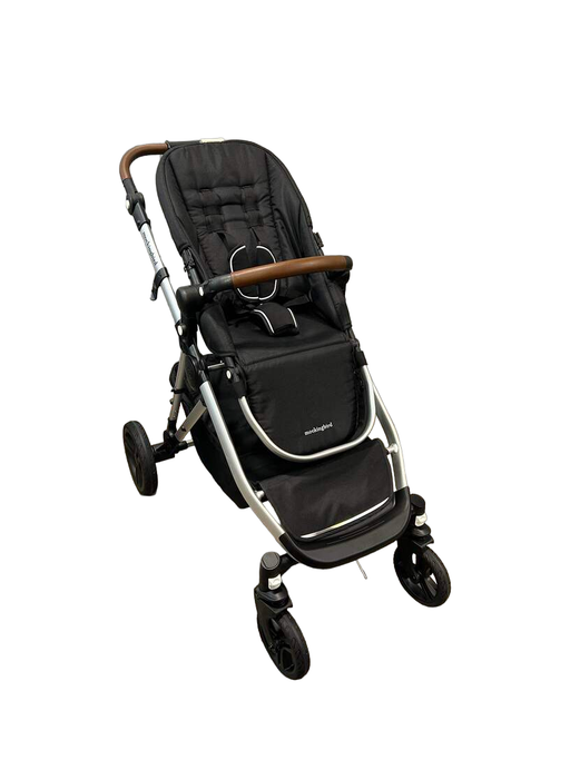 used Mockingbird Single to Double Stroller, Silver with Penny Leather, Windowpane, Black , 2022