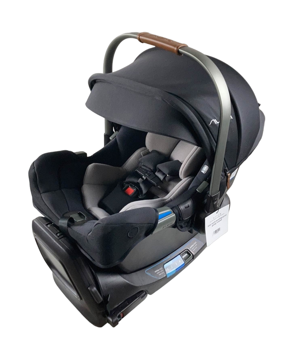 secondhand Nuna PIPA rx Infant Car Seat with RELX Base, 2021, Caviar