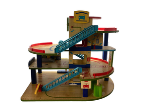 Wash n go wooden top car garage