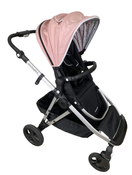 used Mockingbird Single to Double Stroller, 2023, Silver with Black Leather, Watercolor Drops, Bloom