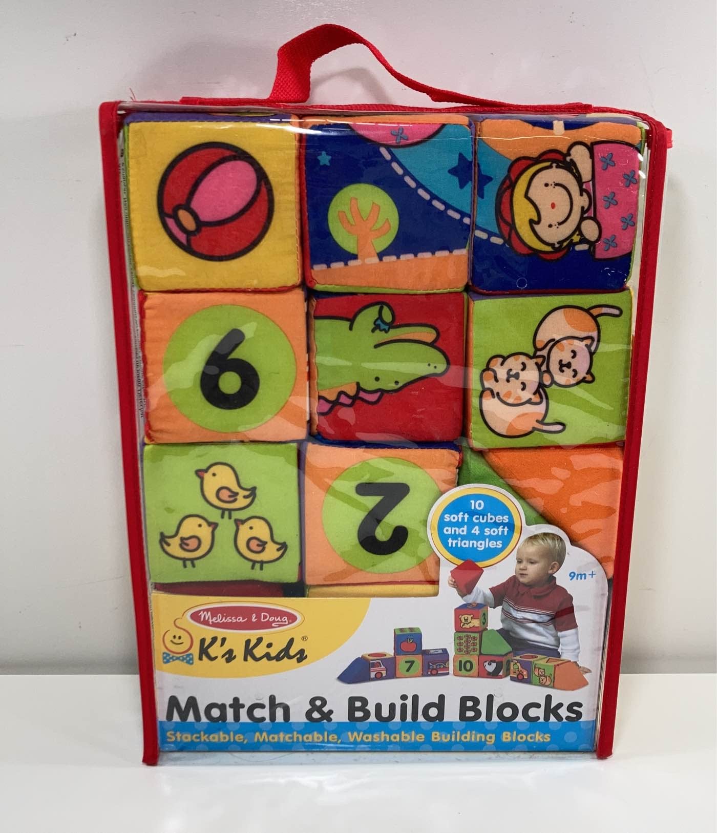 Melissa & Doug Match & Build Soft Blocks