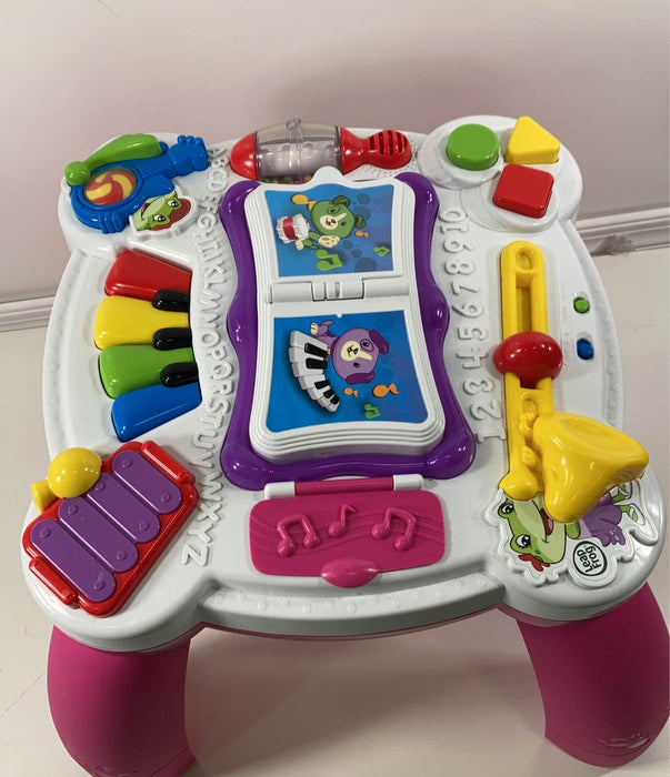 secondhand Leap Frog Learn And Groove Musical Table, Pink