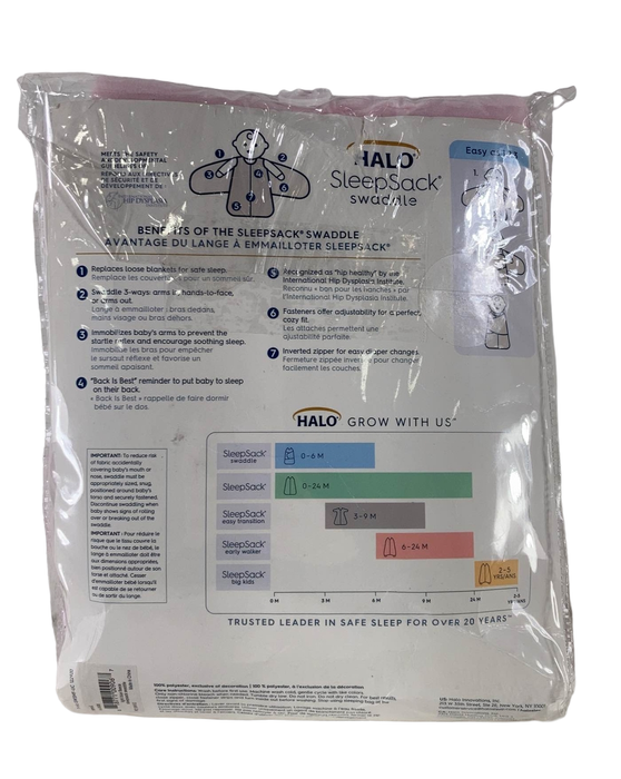 Shop Halo Micro-Fleece Swaddle, Small, Light Pink at GoodBuy Gear