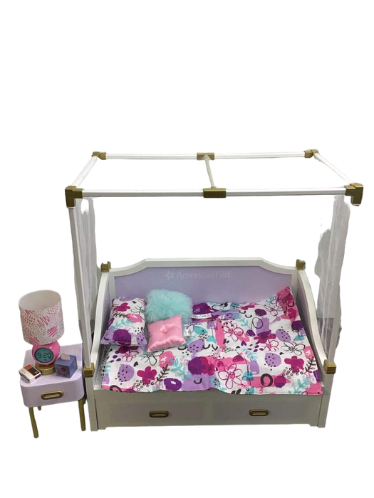 used American Girl Room For Two Trundle Bed & Nightstand