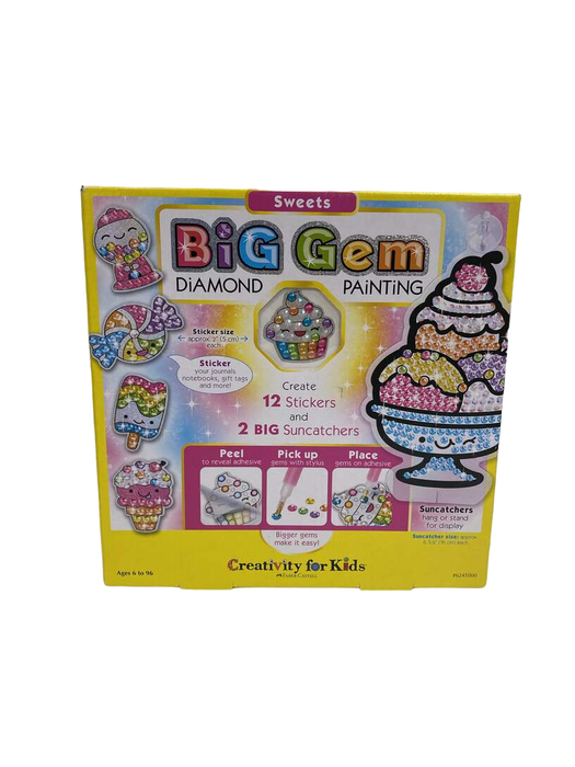 used Creativity For Kids Big Gem Diamond Painting Kit, Sweets