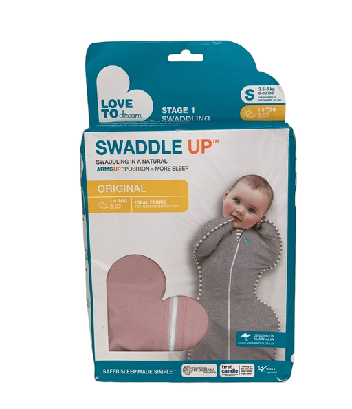 used Love To Dream Swaddle UP Original 1.0 Sleep Sack, Small, Dusty Pink