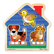 Shop Melissa & Doug Jumbo Knob Puzzle, House Pets at GoodBuy Gear