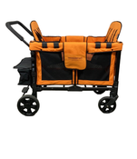 secondhand Wonderfold W4 Multifunctional Quad Stroller Wagon, 2021, Sunset Orange